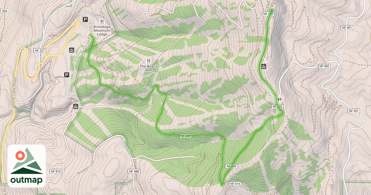 Map of South Lodge Lane