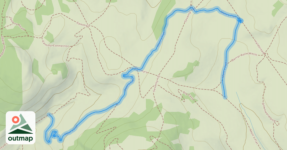 Map of Matt's Flat