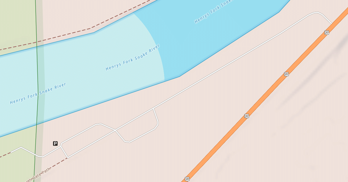 Map preview of LAST CHANCE FISHERMAN ACCESS