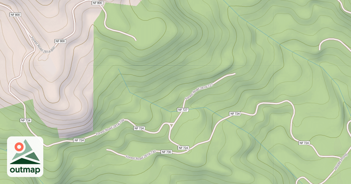 Map of BEAR WALLOWS T.S.