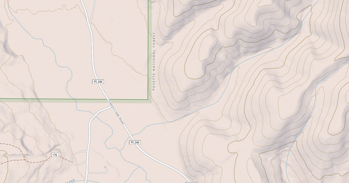 Map preview of BURGDORF HOT SPRINGS