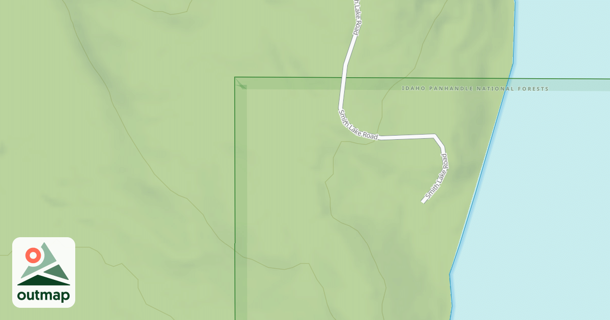 Map of SMITH LAKE CAMPGROUND SPUR