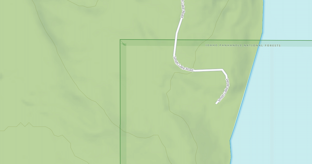 Map preview of SMITH LAKE CAMPGROUND SPUR