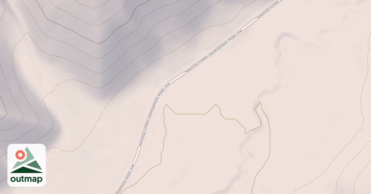Map of MIDDLE CREEK