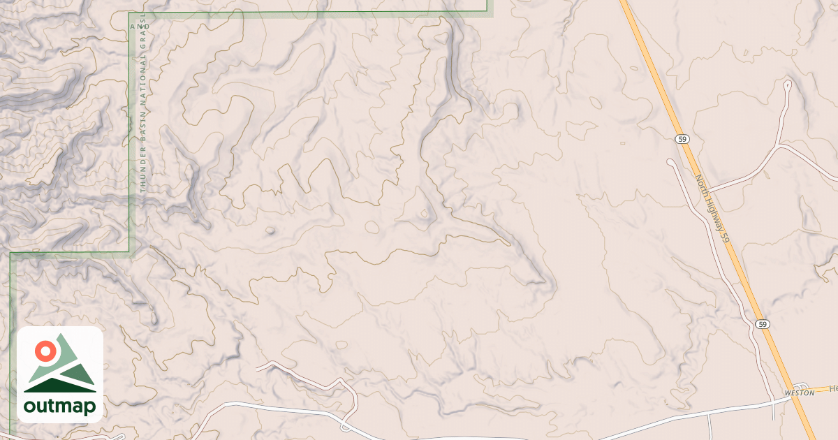 Map of Northwest Weston Loop 1