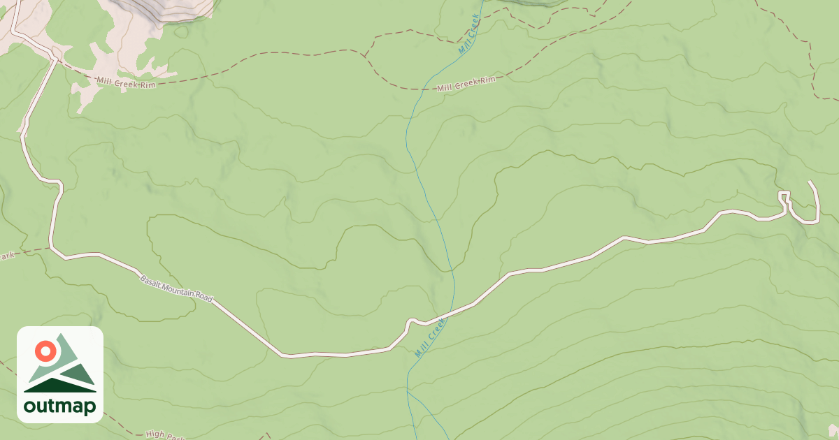 Map of BASALT MOUNTAIN