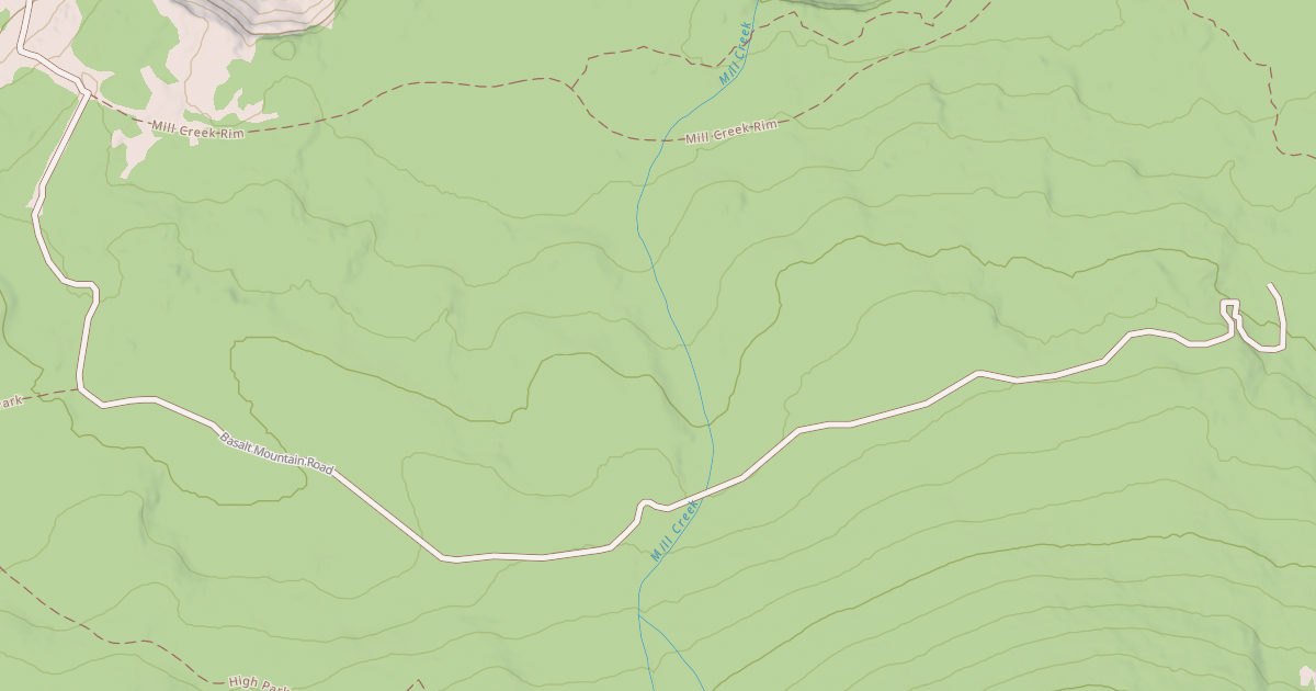 Map preview of BASALT MOUNTAIN