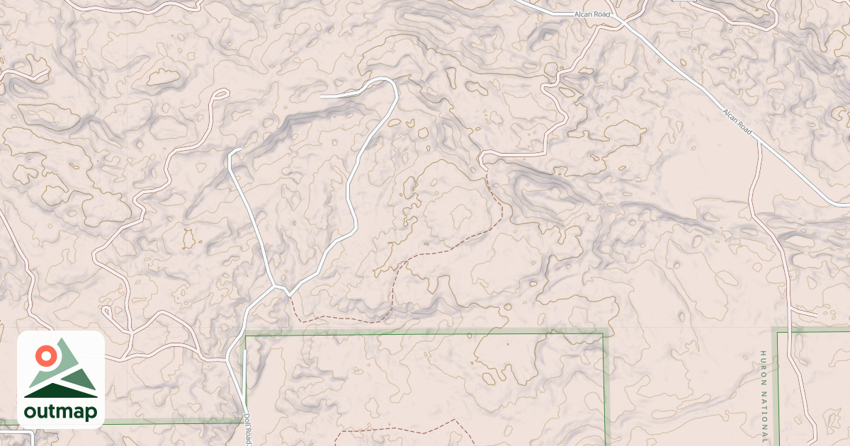Map of Mack - Lupton Trail