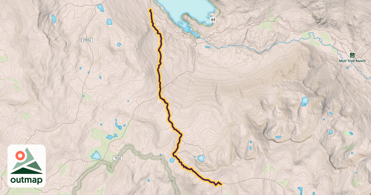 Map of Thompson Lake Trail