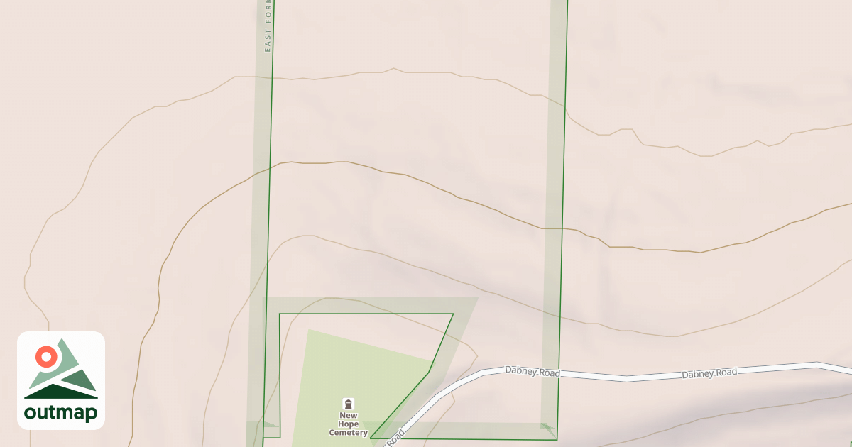 Map of NEW HOPE CEMETERY RD