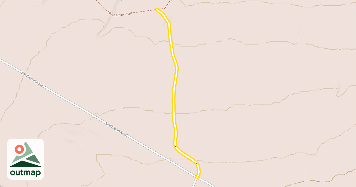 Map of Shaw Mountain Cutoff