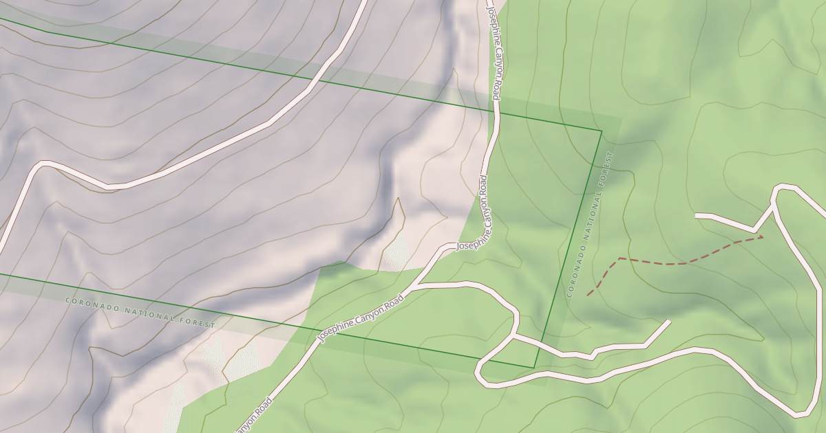 Map preview of JOSEPHINE CANYON