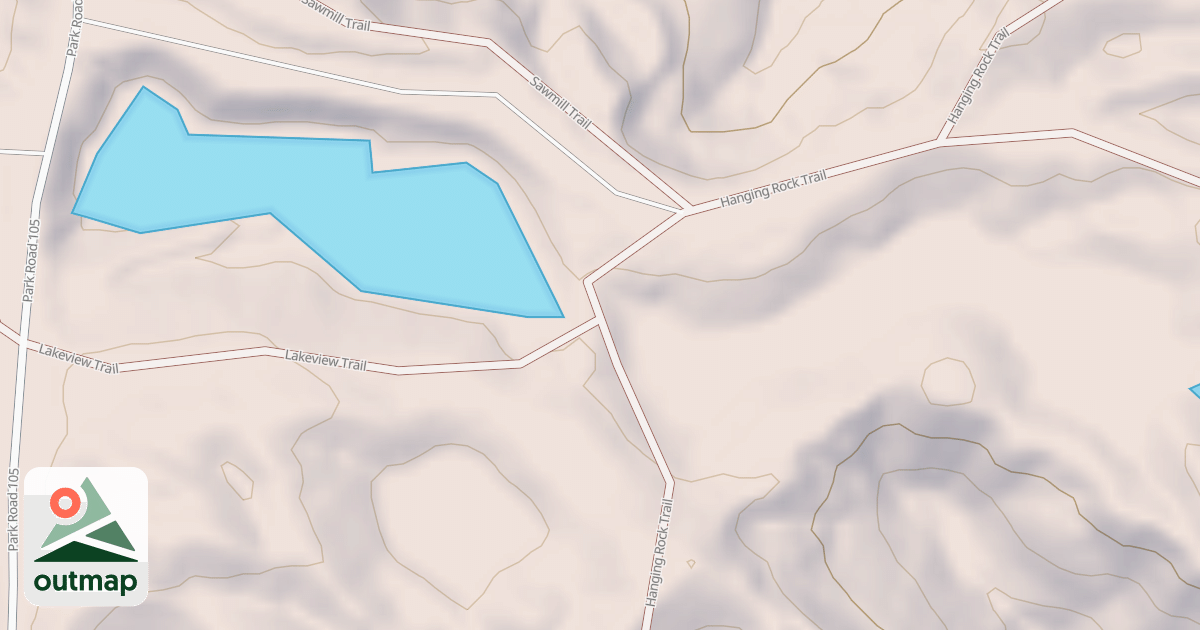 Map of Hanging Rock Loop