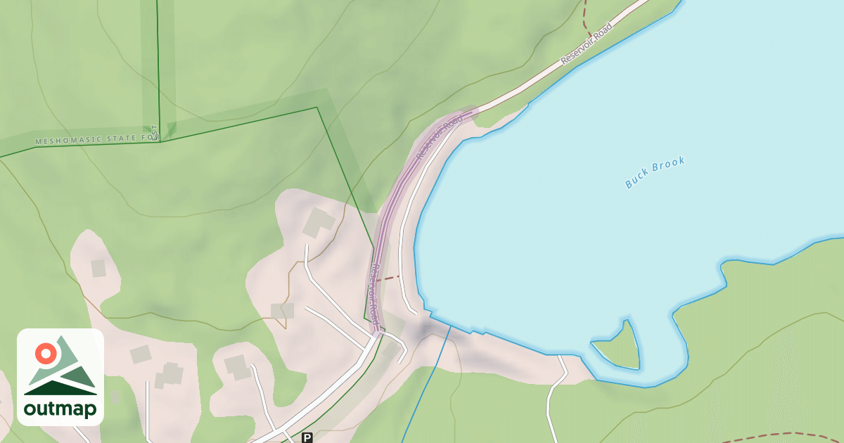 Map of Reservoir Road
