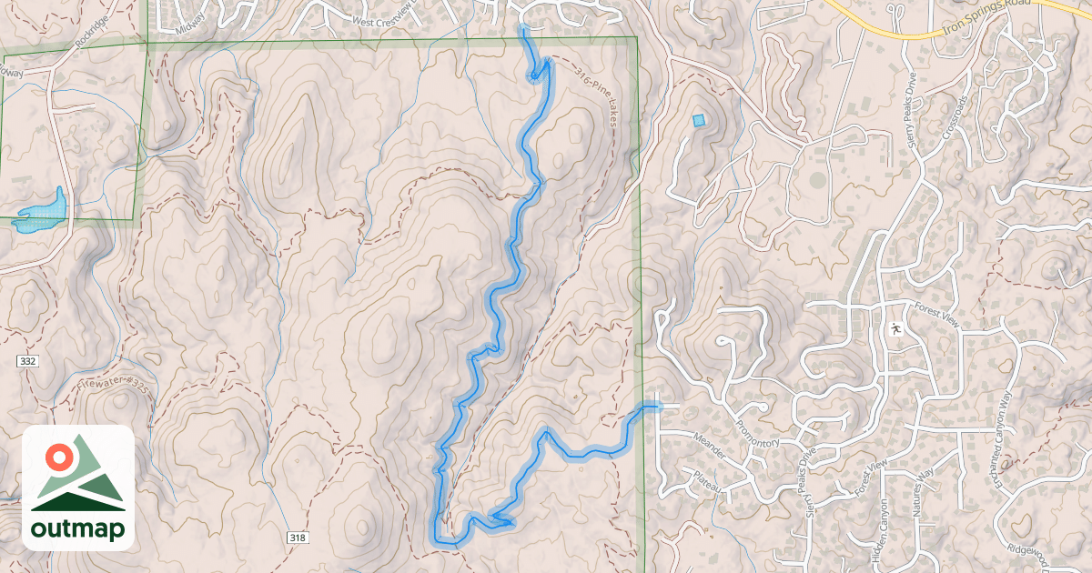 Map of 317 Ridge Top