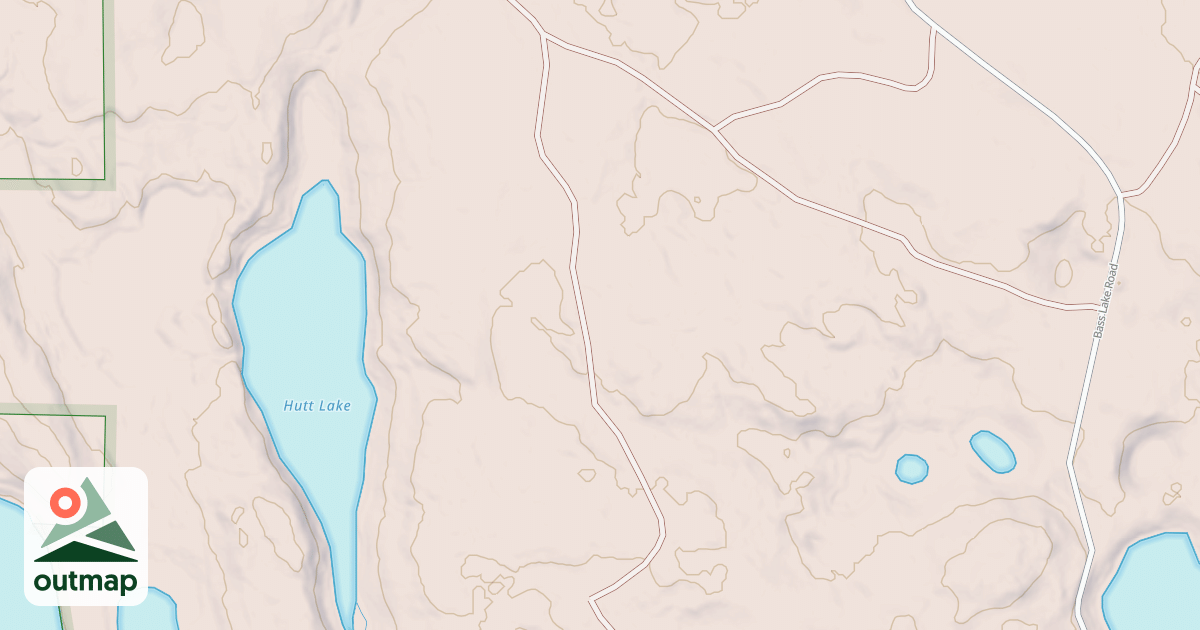 Map of HUTT LAKE ROAD SPUR C