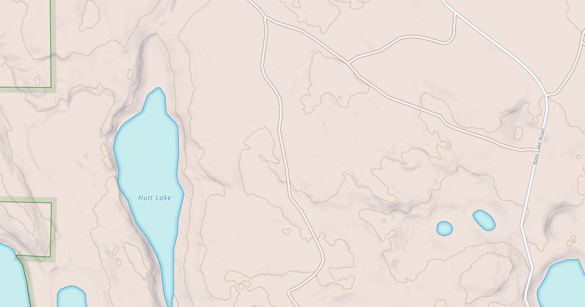 Map preview of HUTT LAKE ROAD SPUR C