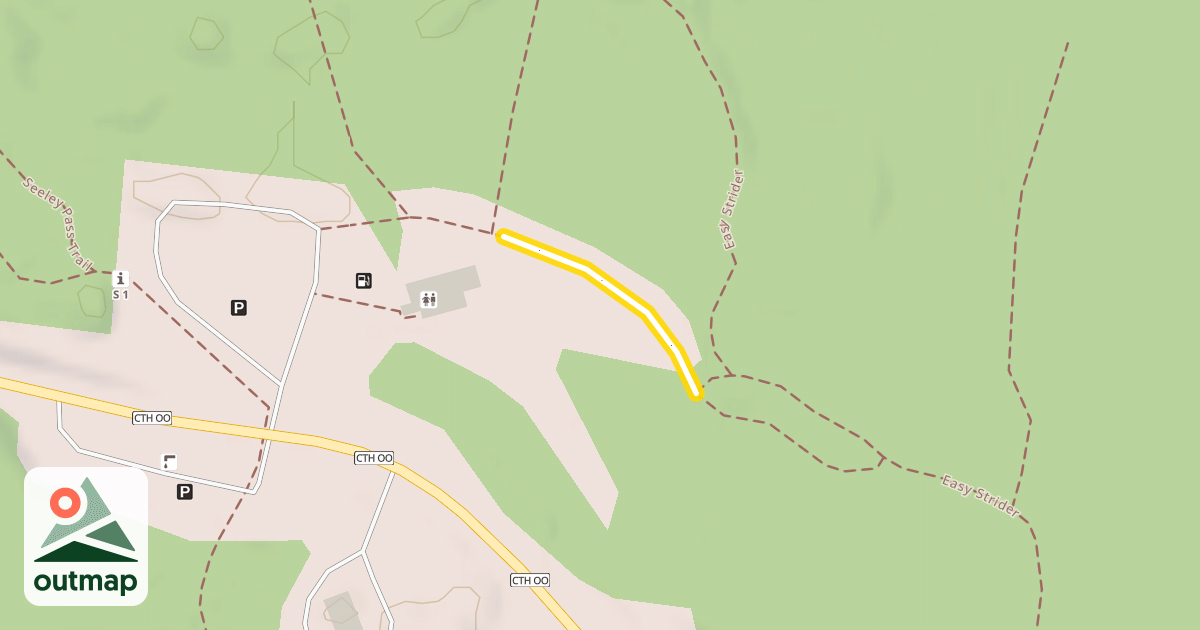 Map of Birkebeiner Trail/Big Easy/Easy Strider