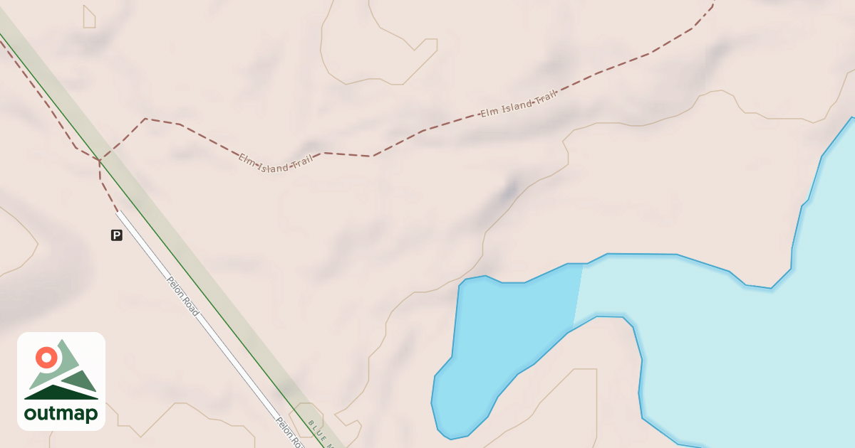 Map of Unnamed Spur Trail