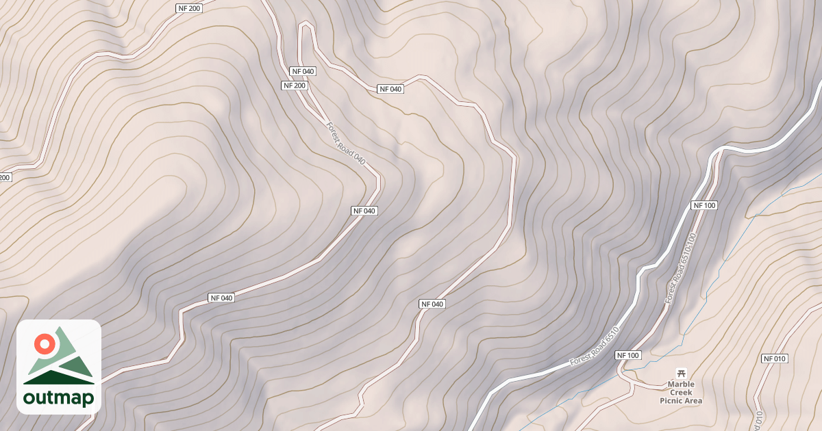 Map of USFS National Forest System Roads {4BF4F53C-A09B-4D9E-979A-F80A96A153BB}