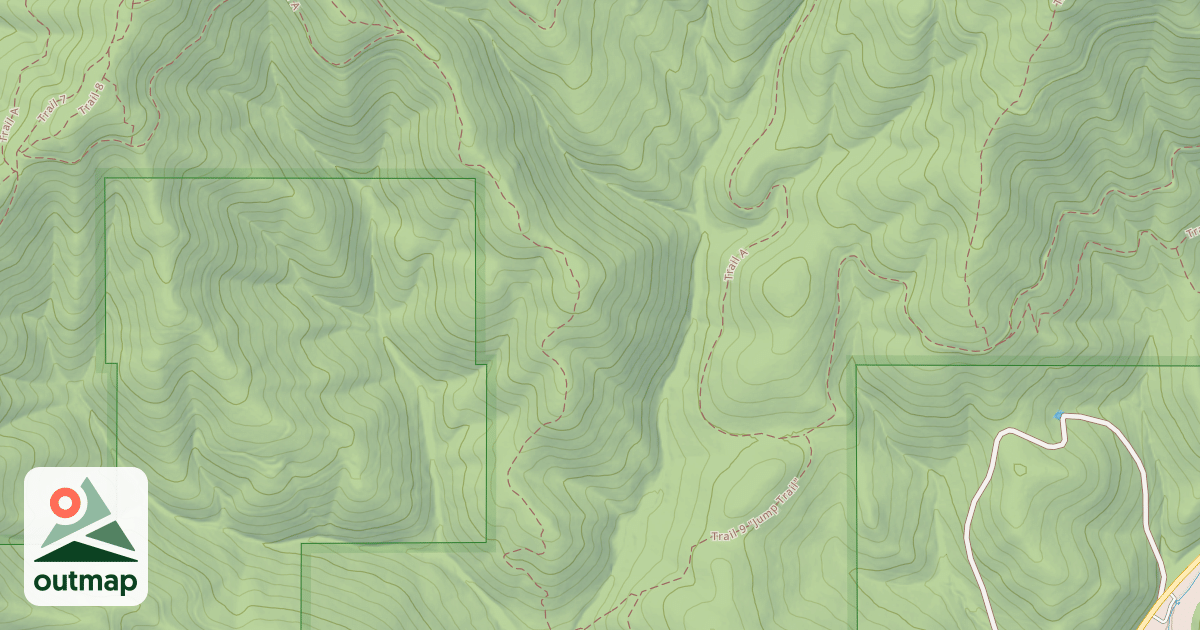 Map of Canfield Mtn Tr Cmpx Jump Tr-9