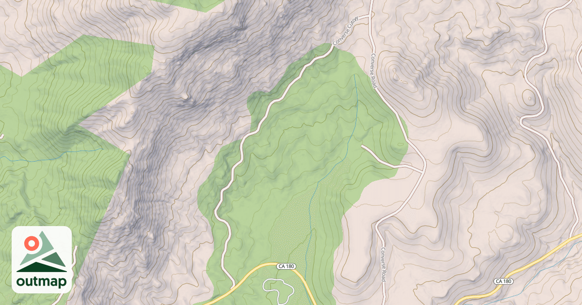 Map of CONVERSE CUTOFF