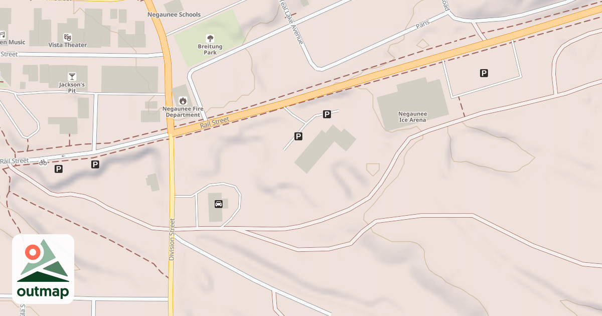 Map of Ishpeming To Republic Route