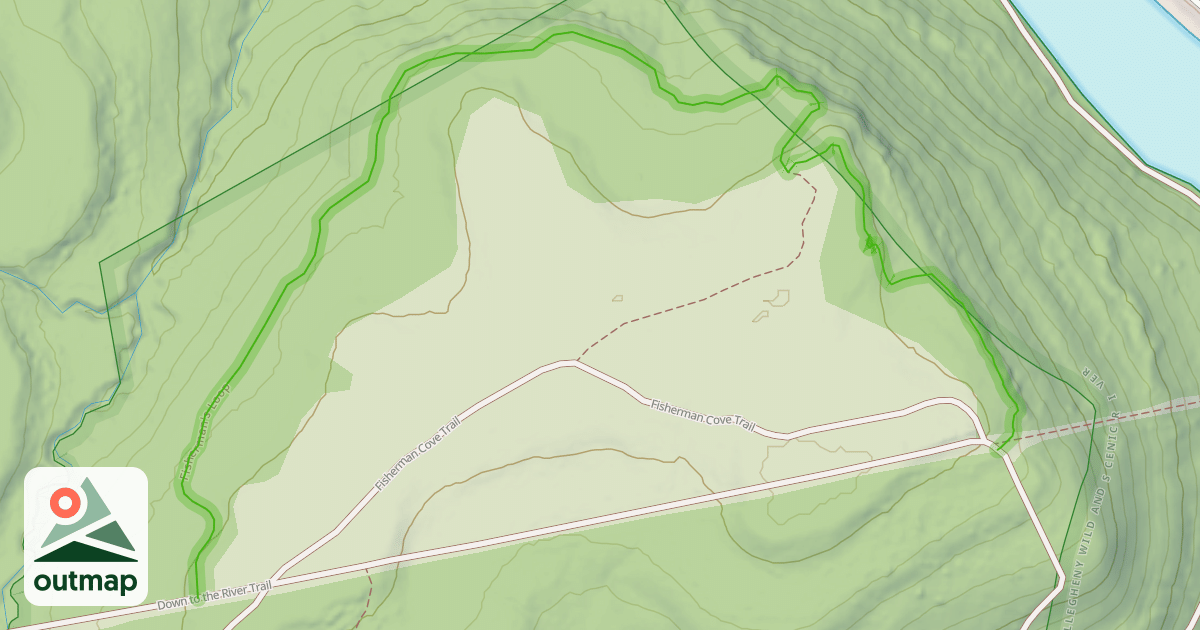 Map of Fisherman's Loop Trail (MTB)