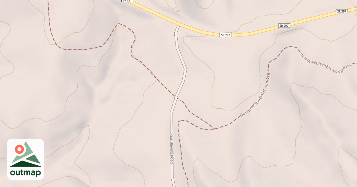 Map of Gar Blevins Multiple Use Trail (Aka Gar Blevins Road) (Segment A)