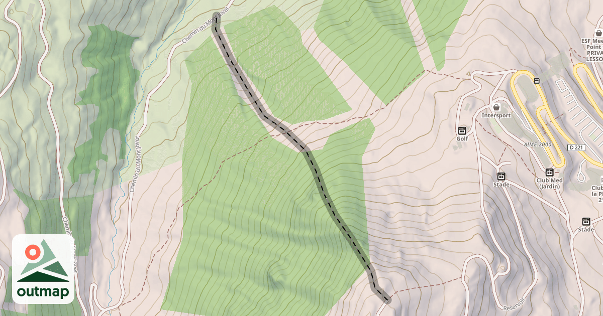Map of Les Coqs