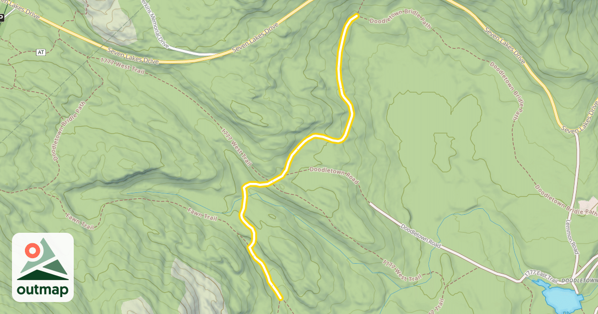 Map of Suffern-Bear Mountain Trail