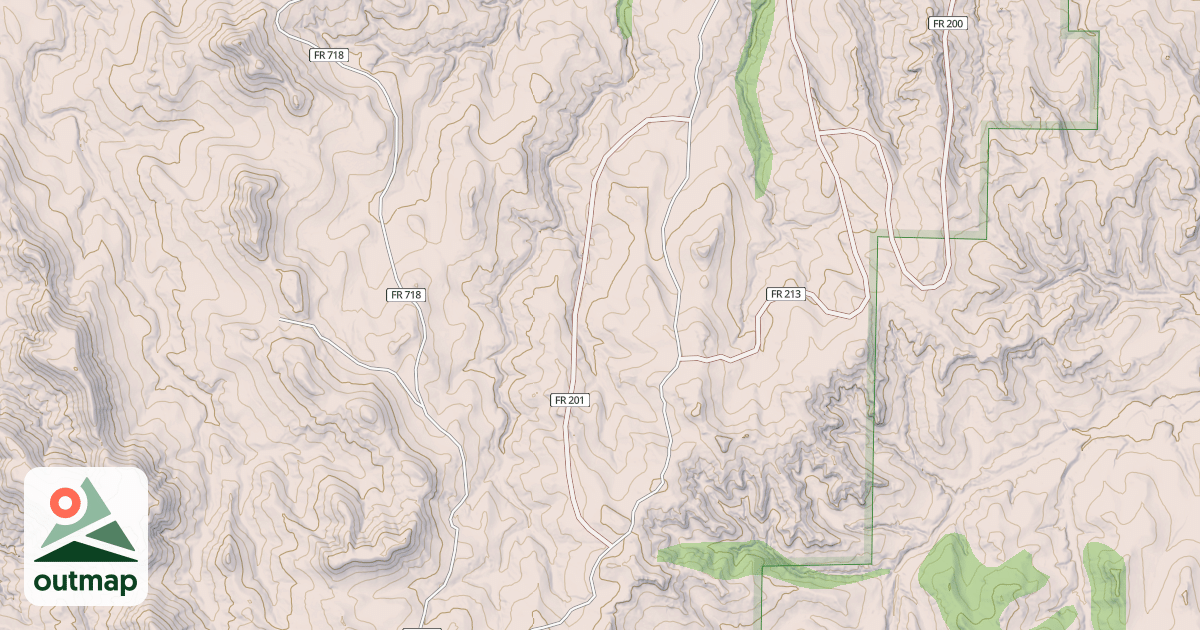 Map of USFS Motor Vehicle Use Map Trails 481780010602