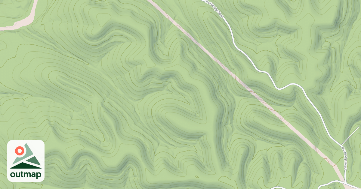 Map of RED RIDGE SW