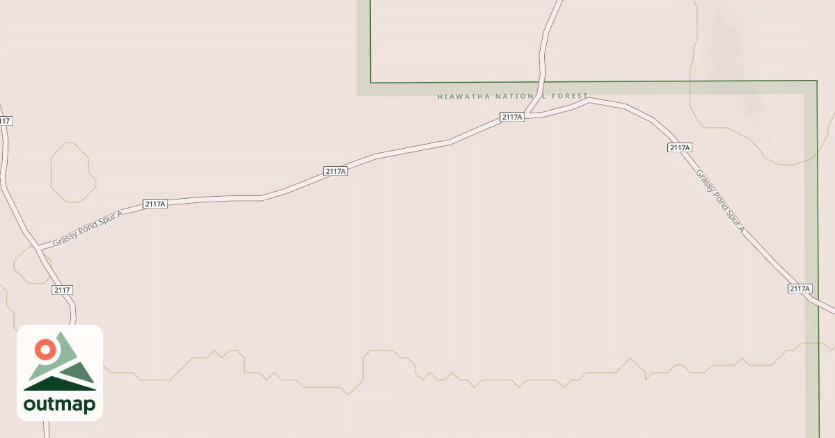 Map of GRASSY POND SPUR A