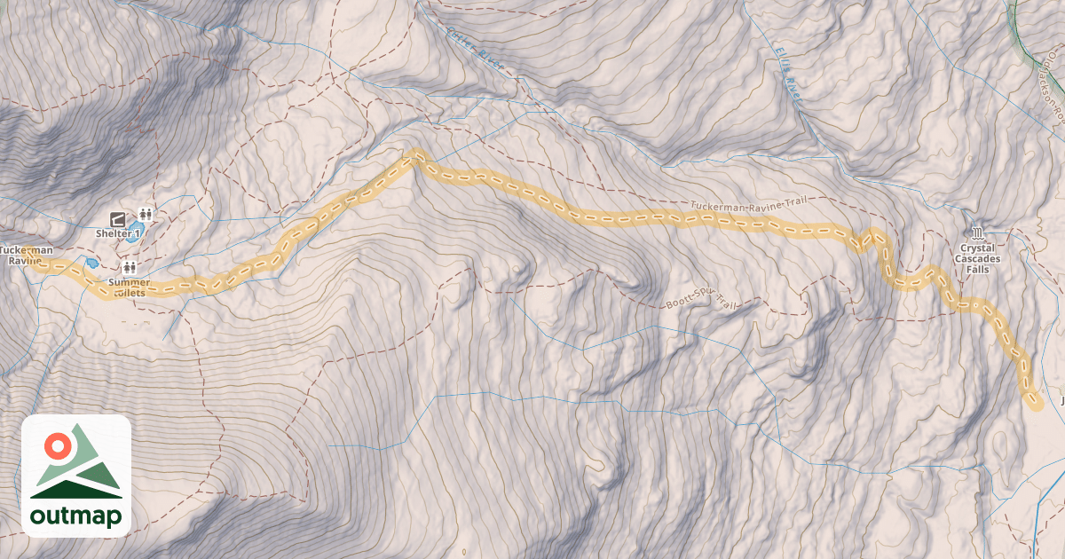 Map of John Sherburne Ski Trail