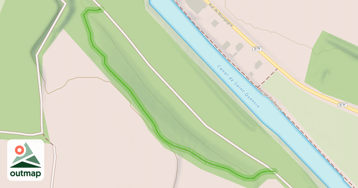 Map of Single Bois Lesdin Haut