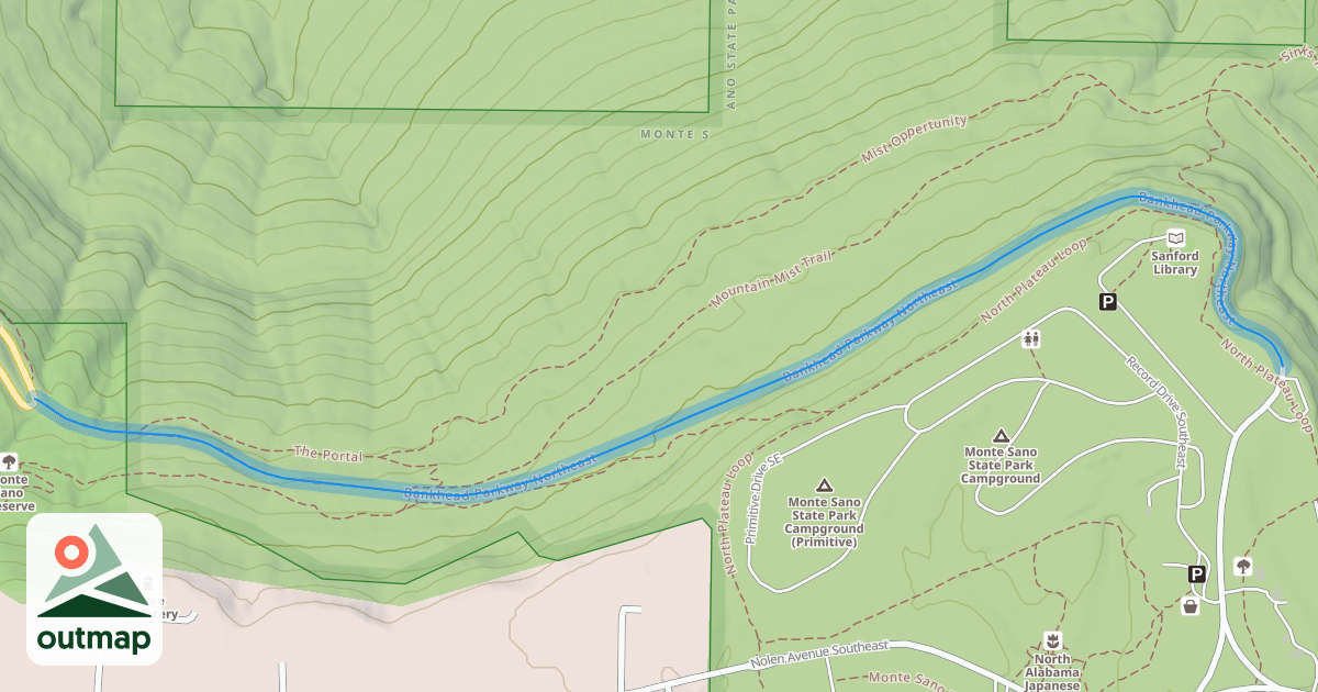 Map of Bankhead Parkway Northeast