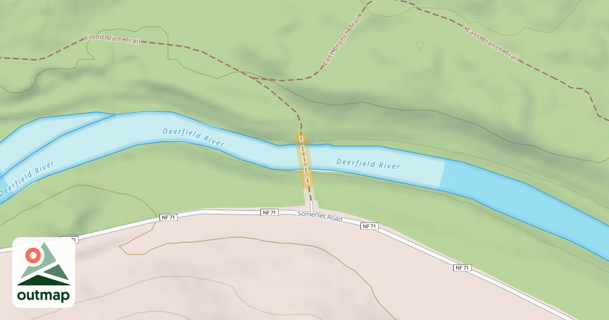 Map of East Branch Trail
