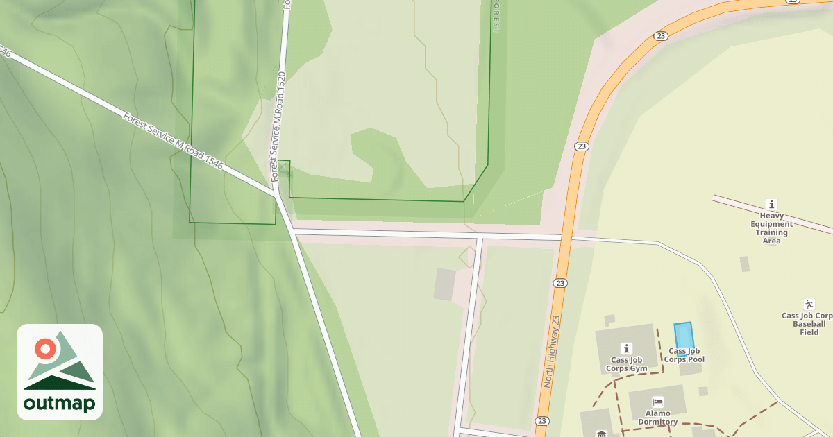 Map of USFS Motor Vehicle Use Map Roads {587D6BE9-5E7C-45FE-BD9A-8464DC69C9E8}