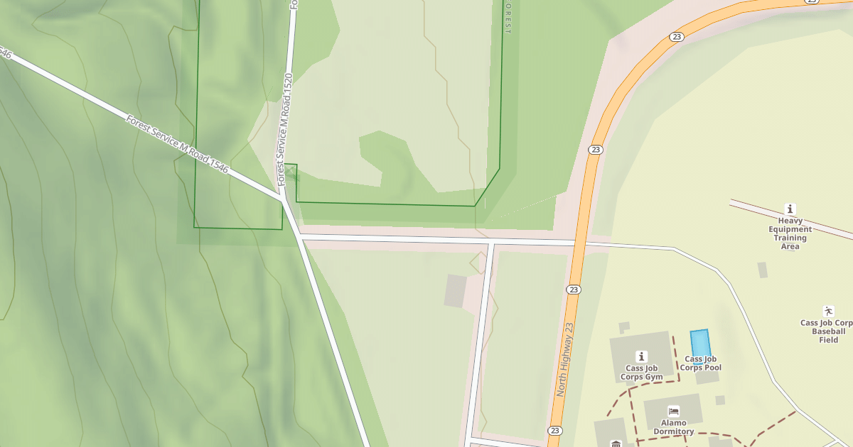 Map preview of USFS Motor Vehicle Use Map Roads {587D6BE9-5E7C-45FE-BD9A-8464DC69C9E8}