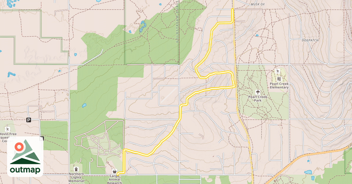 Map of Skarland Trail
