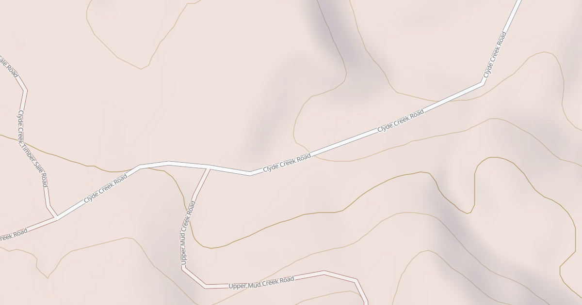 Map preview of CLYDE CREEK