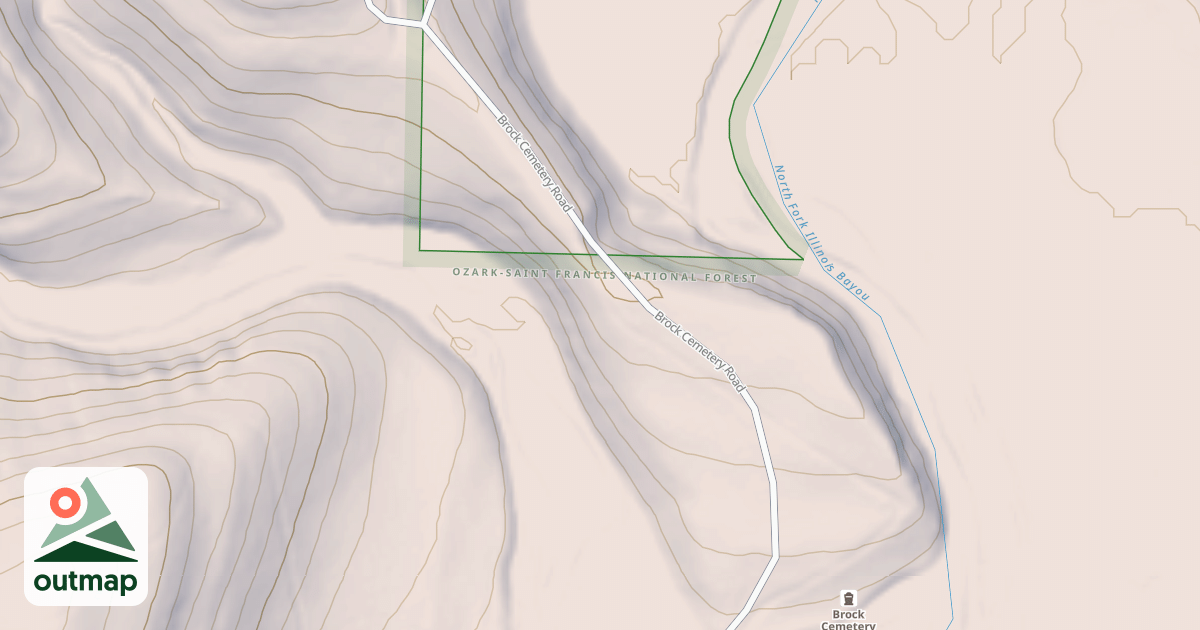 Map of BROCK CEMETARY