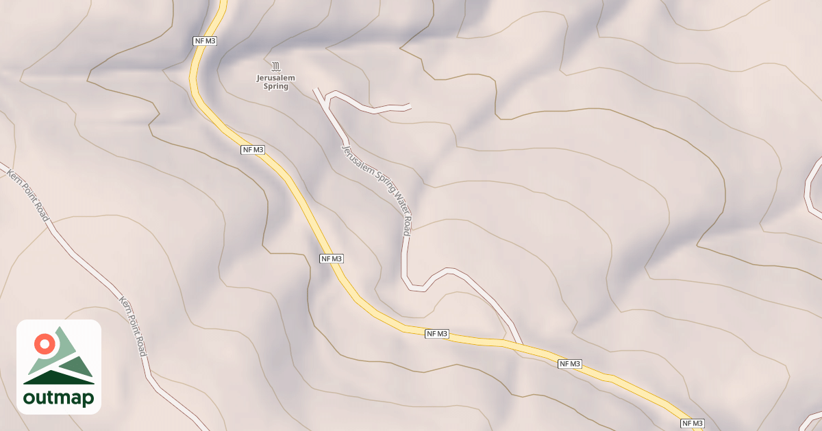 Map of JERUSALEM SPRING WATER