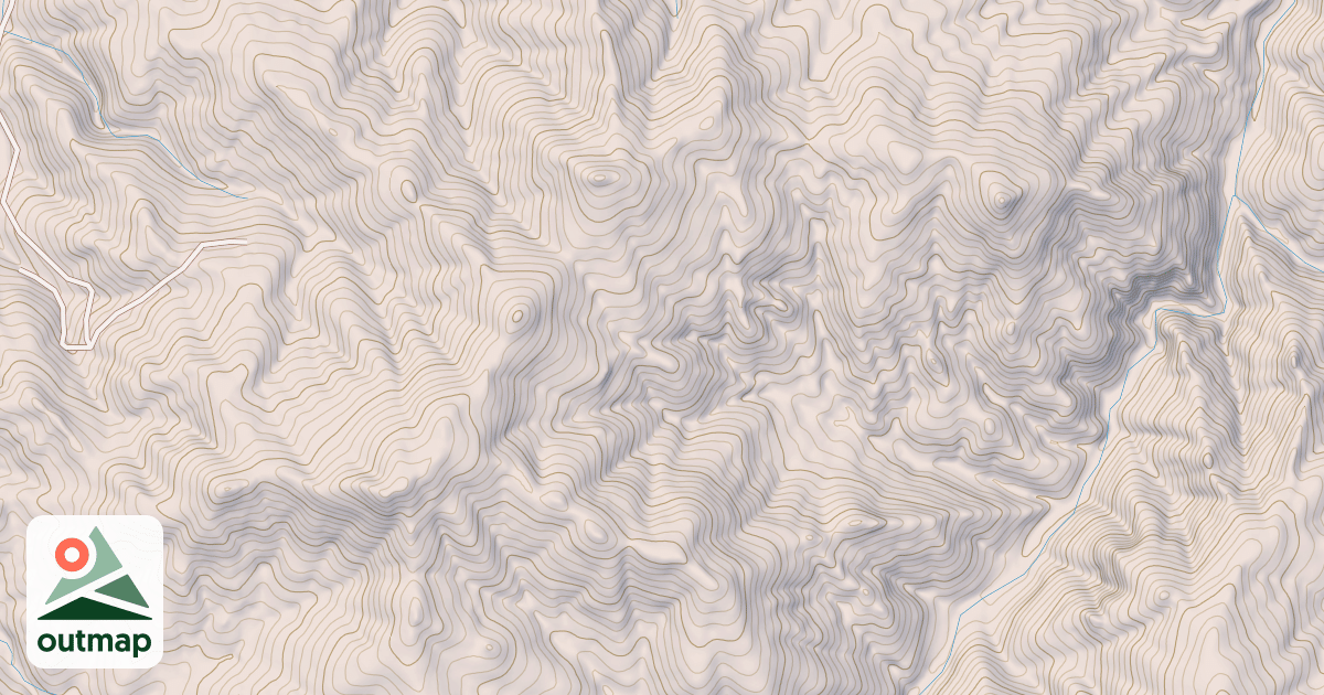 Map of Boone Peak