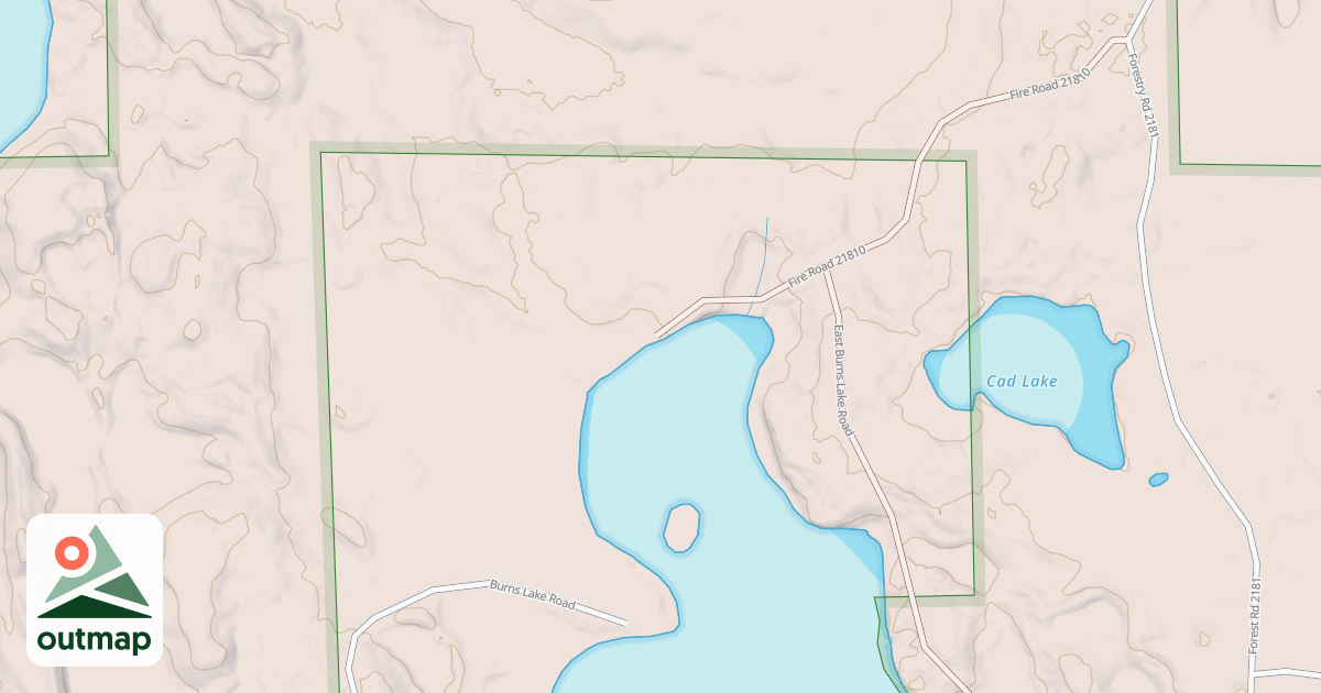 Map of CAD LAKE ROAD