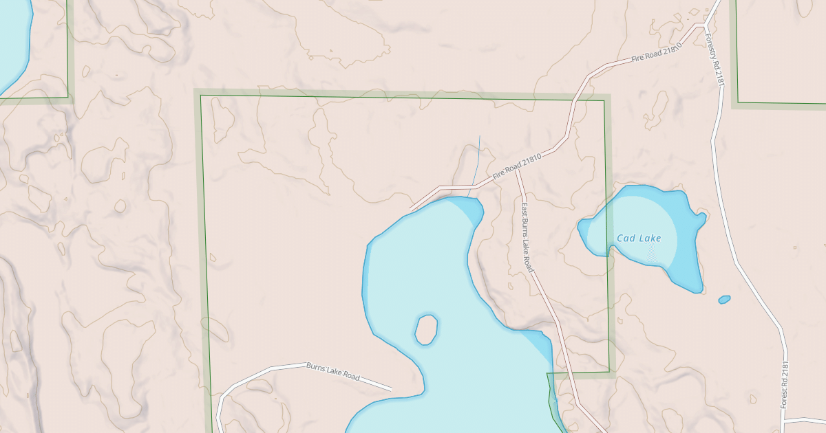 Map preview of CAD LAKE ROAD