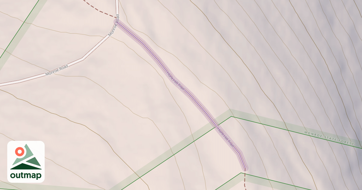 Map of Hunt Hill Trail