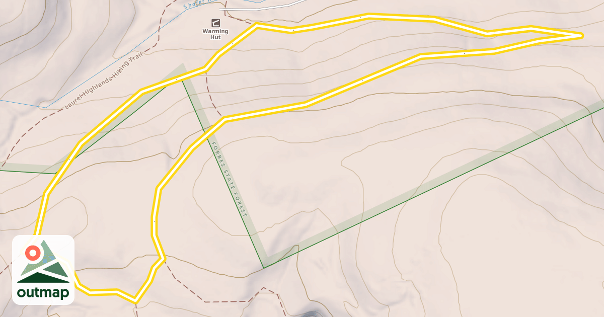 Map of Shaffer Run Trail Loop