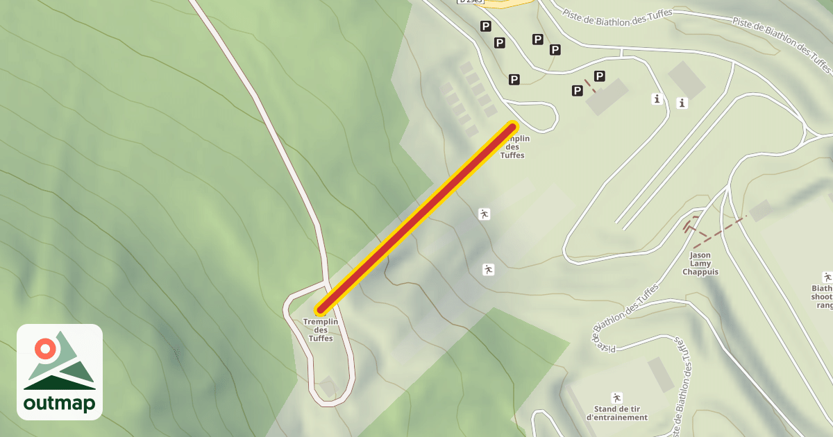 Map of Tremplin des Tuffes